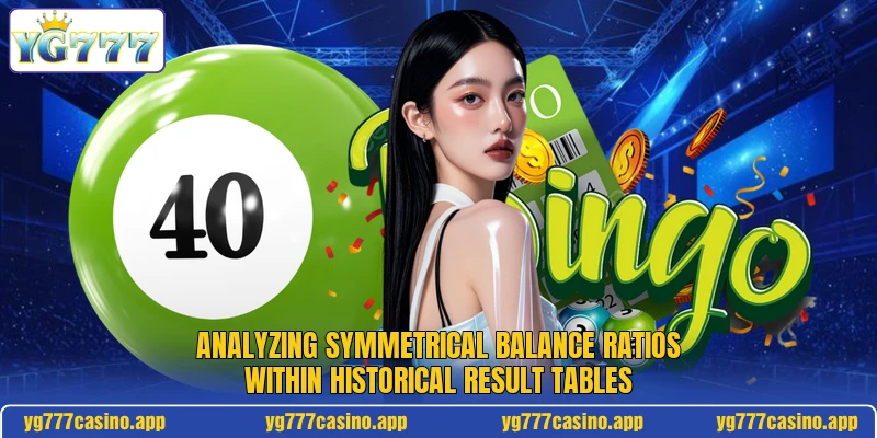 Analyzing symmetrical balance ratios within historical result tables