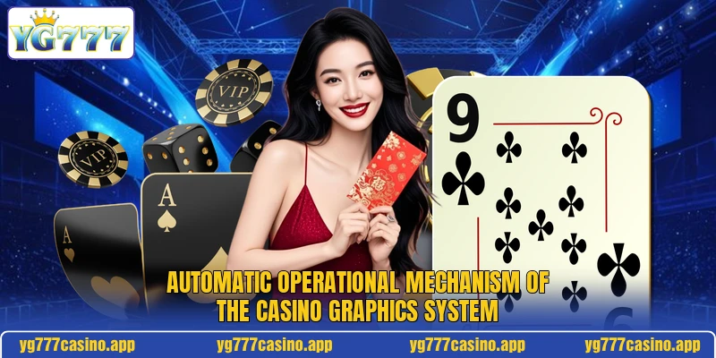 Automatic operational mechanism of the casino graphics system