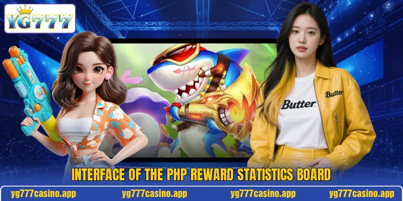 Interface of the PHP reward statistics board