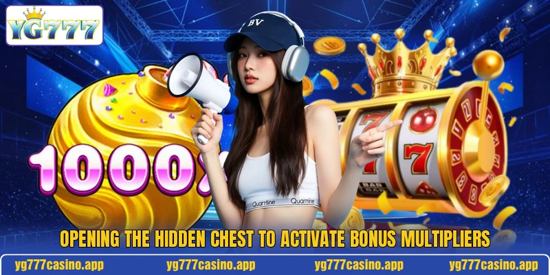 Opening the hidden chest to activate bonus multipliers