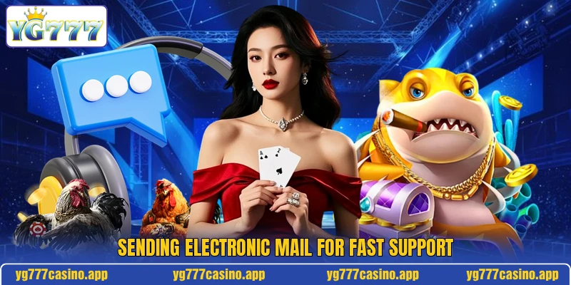 Sending electronic mail for fast support