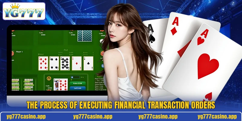The process of executing financial transaction orders
