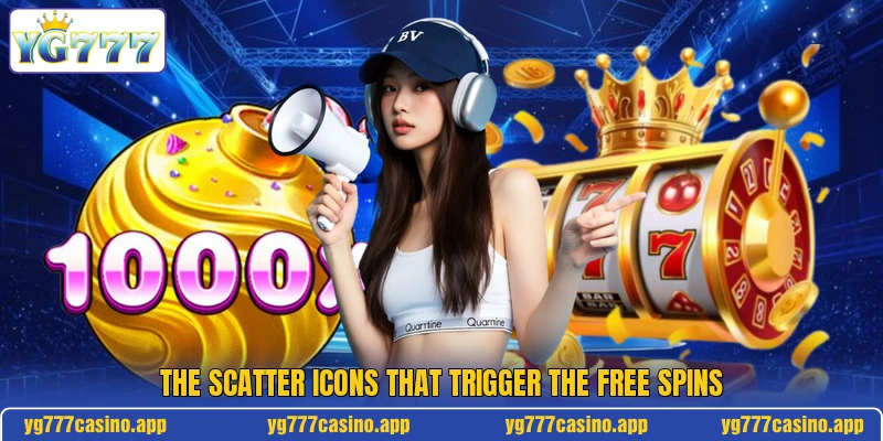 The scatter icons that trigger the free spins