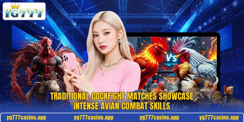 Traditional cockfight matches showcase intense avian combat skills Traditional cockfight matches showcase intense avian combat skills